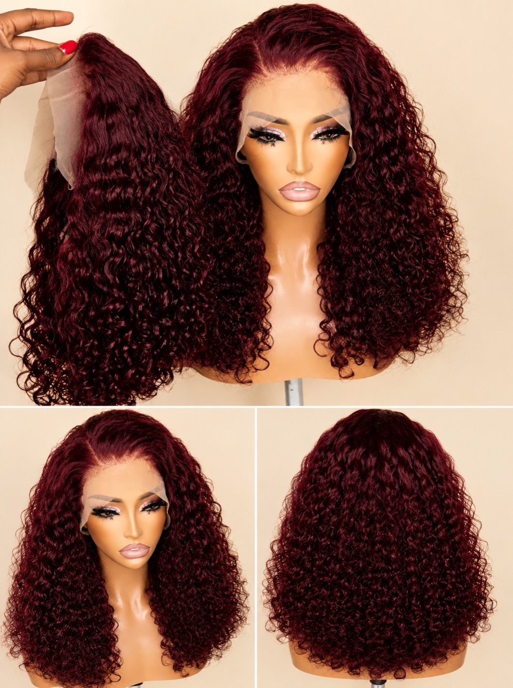 SSD Waterwave Burgundy Wig